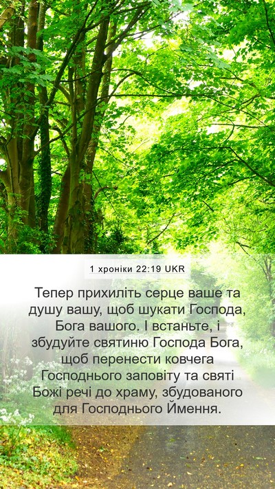 1 хроніки 22:19 UKR Bible Verse Image