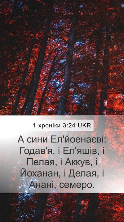 1 хроніки 3:24 UKR Mobile Phone Wallpaper - А сини Ел'йоенаєві: Годав'я, - Mobile Bible Verse Wallpaper