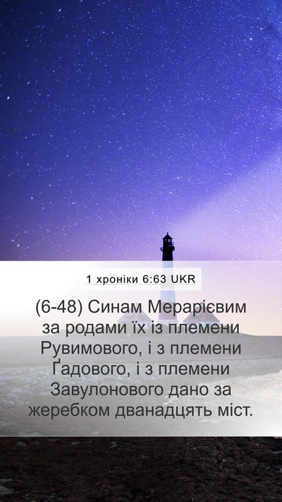 1 хроніки 6:63 UKR Bible Verse Image