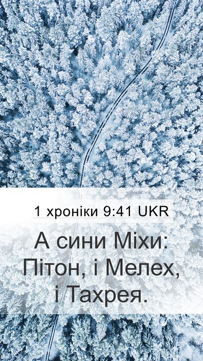 1 хроніки 9:41 UKR Bible Verse Image