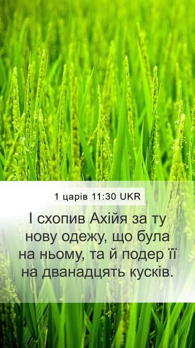 1 царів 11:30 UKR Bible Verse Image