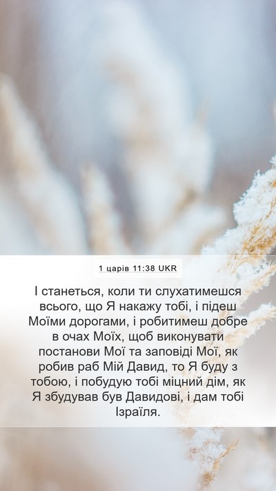 1 царів 11:38 UKR Bible Verse Image