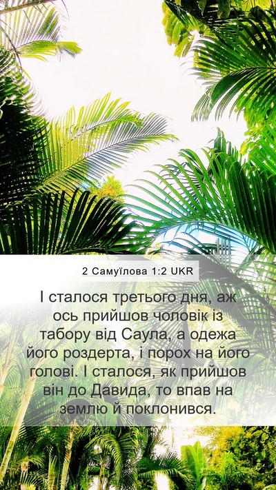 2 Самуїлова 1:2 UKR Bible Verse Image