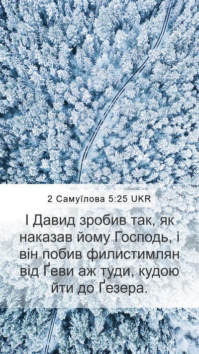 2 Самуїлова 5:25 UKR Bible Verse Image