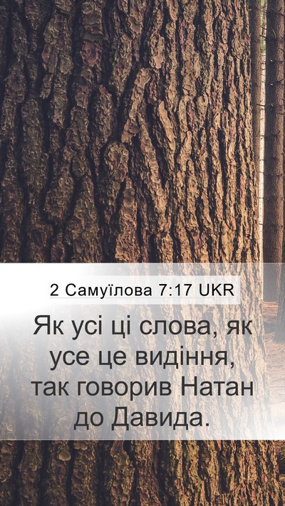 2 Самуїлова 7:17 UKR Mobile Phone Wallpaper - Як усі ці слова, як усе це - Mobile Bible Verse Wallpaper