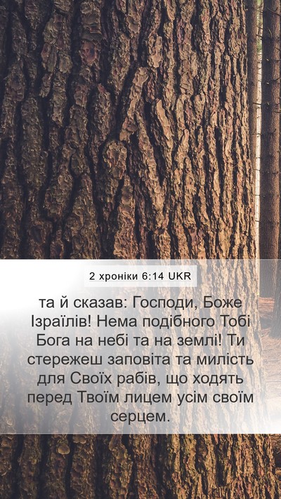 2 хроніки 6:14 UKR Bible Verse Image