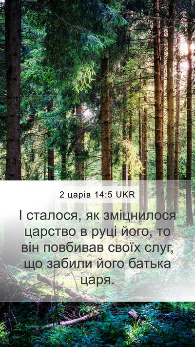 2 царів 14:5 UKR Mobile Phone Wallpaper - І сталося, як зміцнилося - Mobile Bible Verse Wallpaper