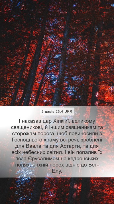 2 царів 23:4 UKR Bible Verse Image