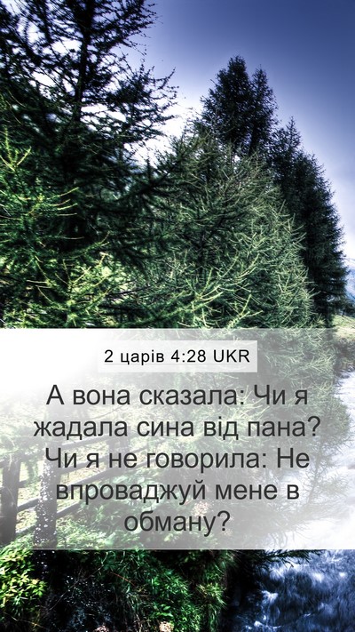 2 царів 4:28 UKR Bible Verse Image