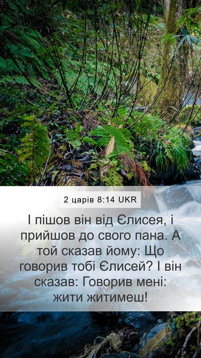 2 царів 8:14 UKR Bible Verse Image
