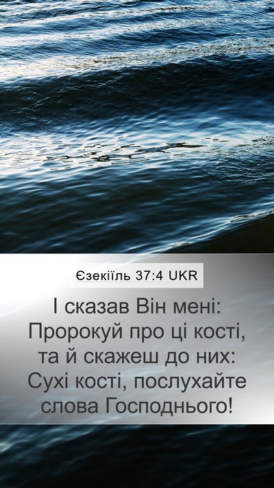 Єзекіїль 37:4 UKR Bible Verse Image