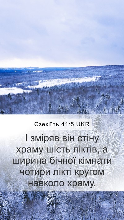 Єзекіїль 41:5 UKR Bible Verse Image
