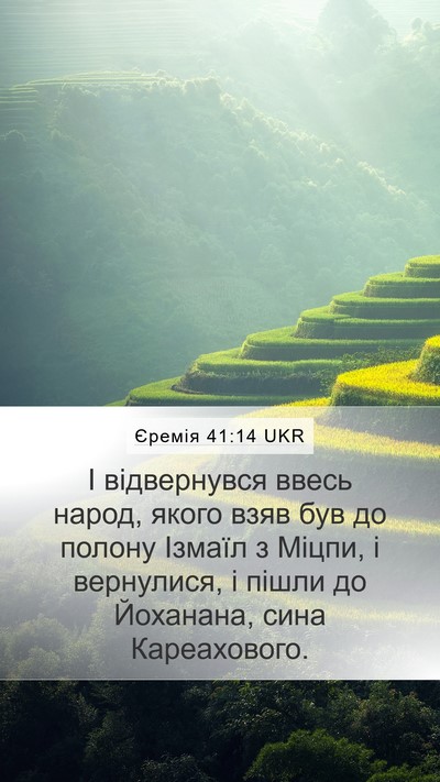 Єремія 41:14 UKR Bible Verse Image