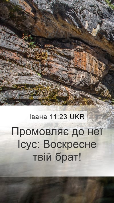 Івана 11:23 UKR Bible Verse Image