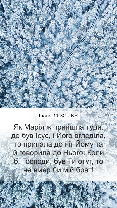 Івана 11:32 UKR Bible Verse Image