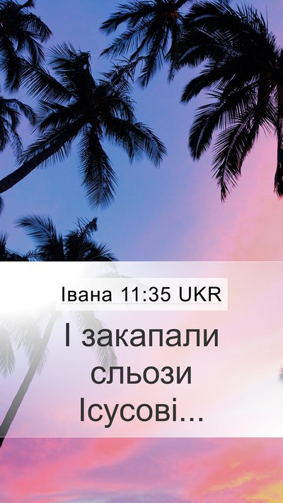 Івана 11:35 UKR Bible Verse Image