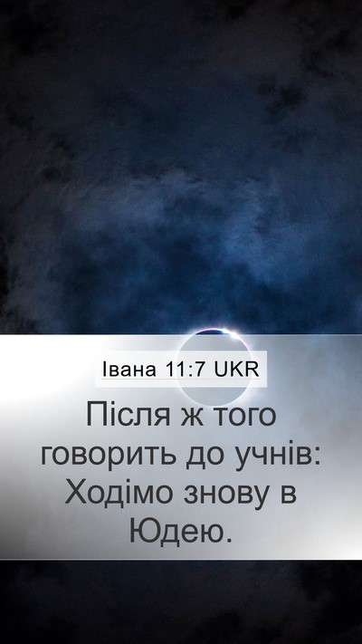 Івана 11:7 UKR Bible Verse Image