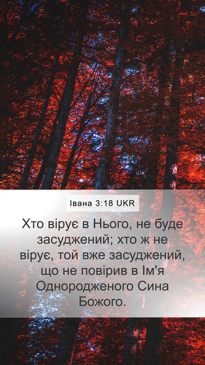 Івана 3:18 UKR Bible Verse Image