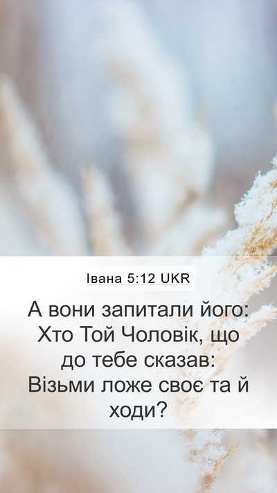 Івана 5:12 UKR Mobile Phone Wallpaper - А вони запитали його: Хто - Mobile Bible Verse Wallpaper