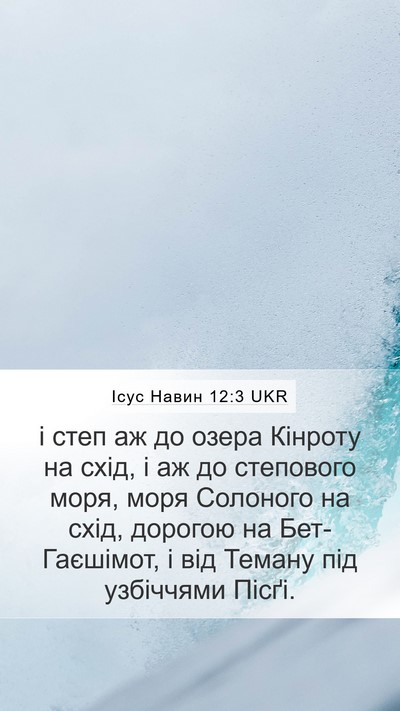 Ісус Навин 12:3 UKR Bible Verse Image