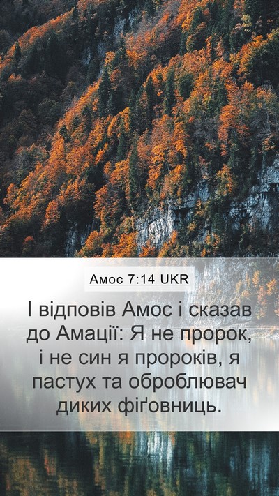 Амос 7:14 UKR Bible Verse Image