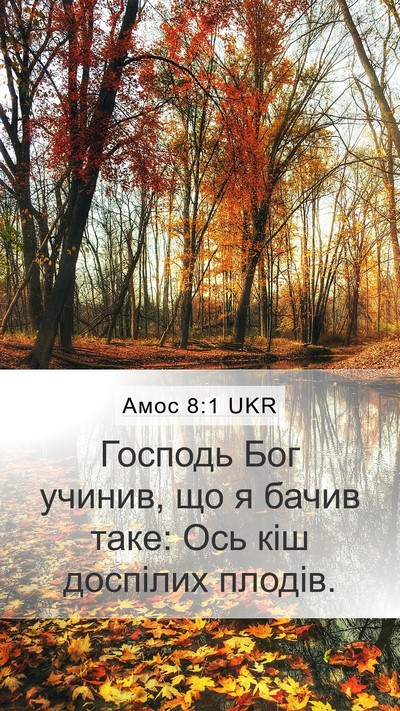 Амос 8:1 UKR Bible Verse Image