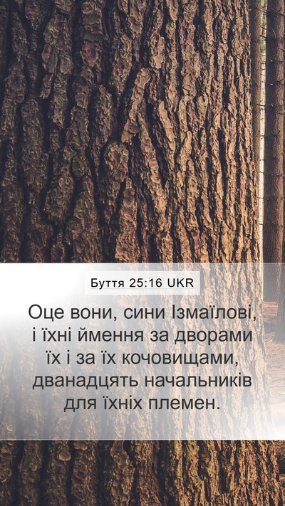 Буття 25:16 UKR Bible Verse Image