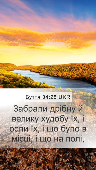 Буття 34:28 UKR Bible Verse Image