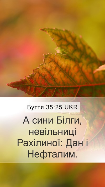 Буття 35:25 UKR Bible Verse Image