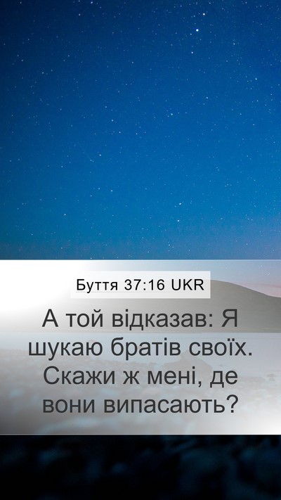 Буття 37:16 UKR Mobile Phone Wallpaper - А той відказав: Я шукаю - Mobile Bible Verse Wallpaper