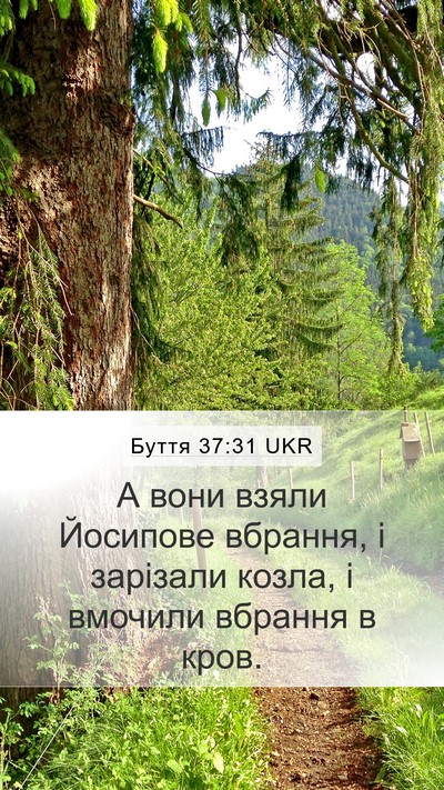 Буття 37:31 UKR Bible Verse Image