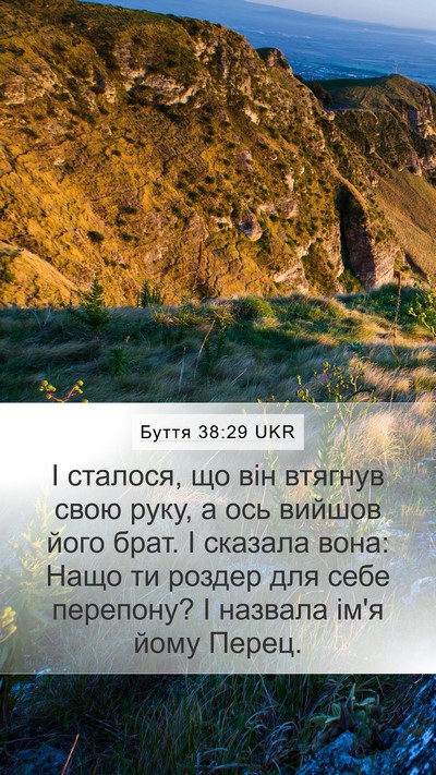 Буття 38:29 UKR Bible Verse Image