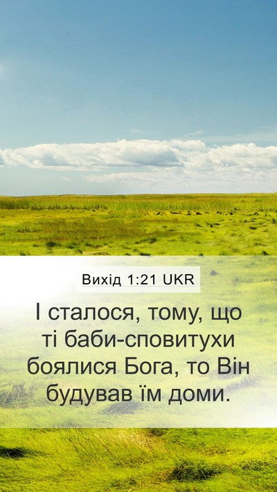 Вихід 1:21 UKR Bible Verse Image