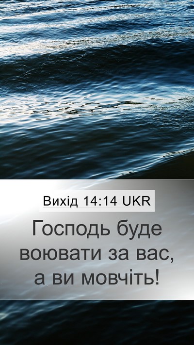 Вихід 14:14 UKR Bible Verse Image