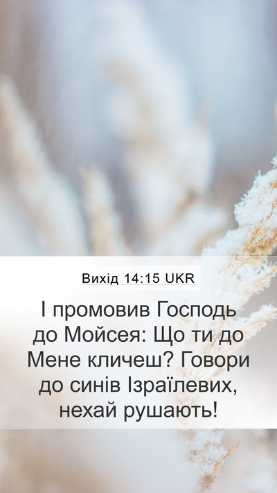 Вихід 14:15 UKR Bible Verse Image
