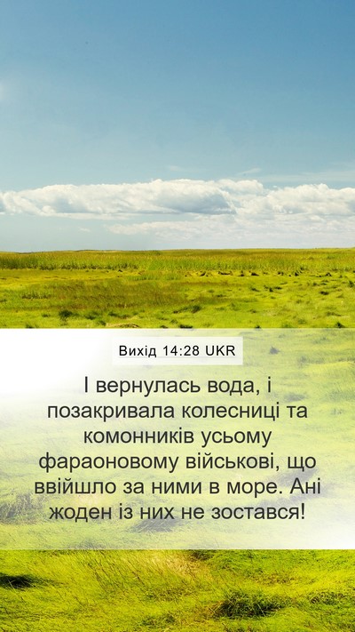 Вихід 14:28 UKR Bible Verse Image