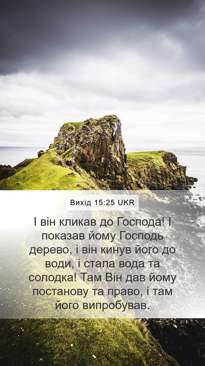 Вихід 15:25 UKR Bible Verse Image