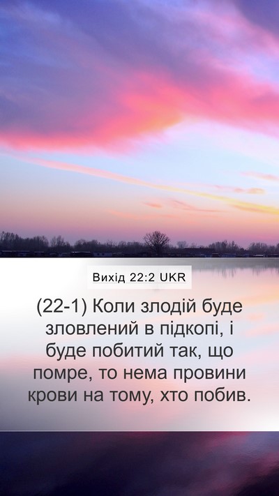 Вихід 22:2 UKR Bible Verse Image