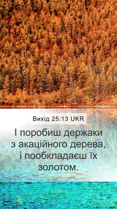 Вихід 25:13 UKR Bible Verse Image