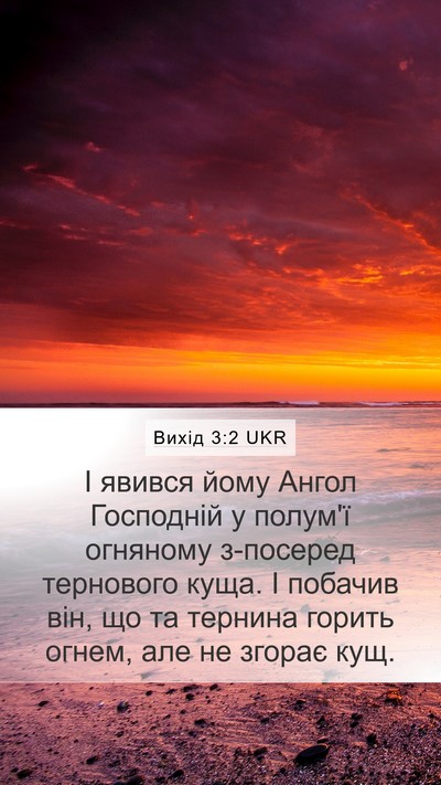 Вихід 3:2 UKR Bible Verse Image