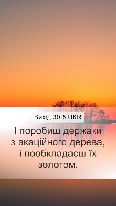 Вихід 30:5 UKR Bible Verse Image