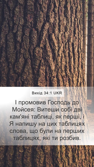 Вихід 34:1 UKR Bible Verse Image
