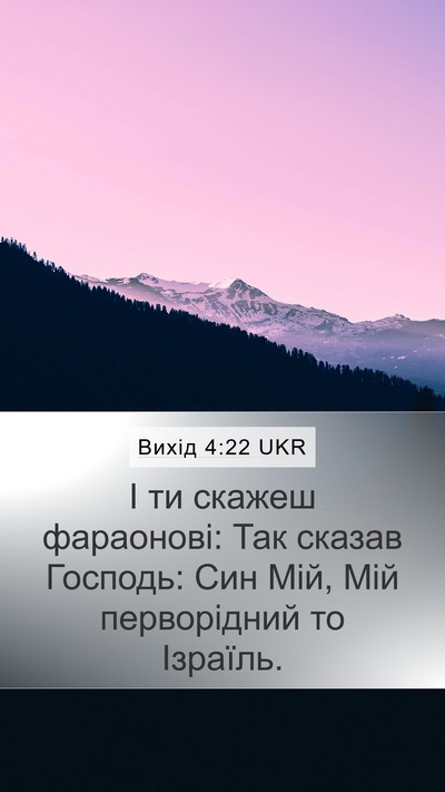 Вихід 4:22 UKR Bible Verse Image