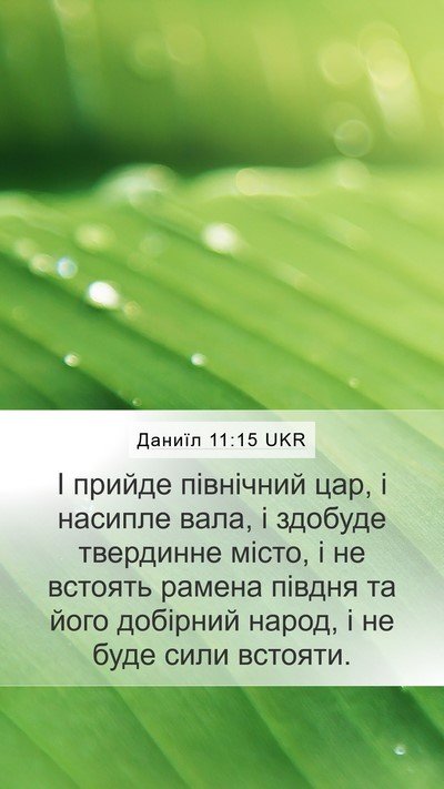 Даниїл 11:15 UKR Bible Verse Image