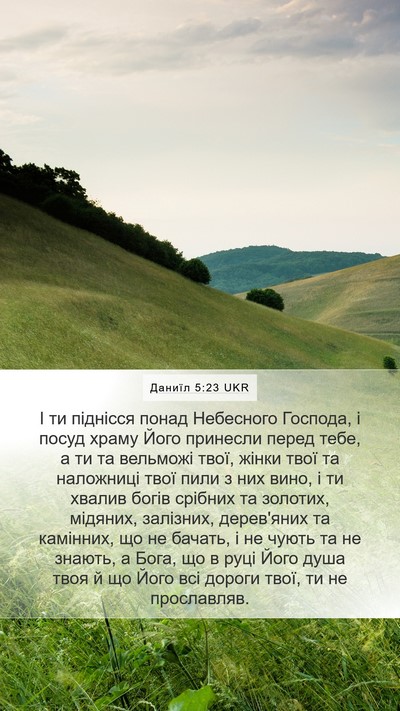 Даниїл 5:23 UKR Bible Verse Image