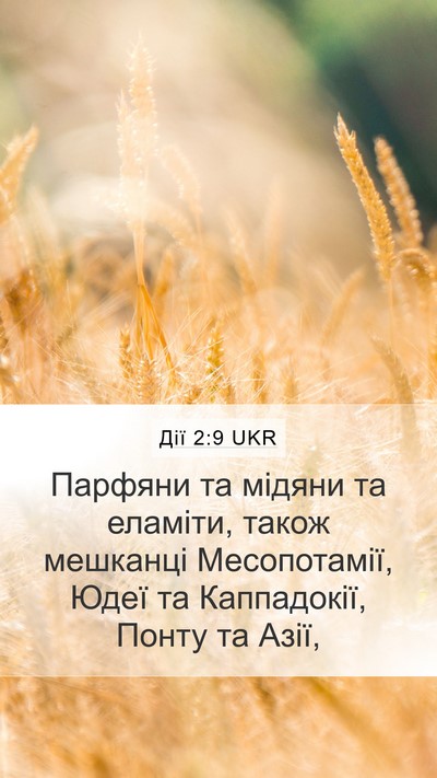 Дії 2:9 UKR Bible Verse Image