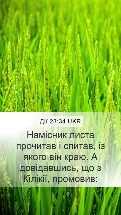 Дії 23:34 UKR Bible Verse Image