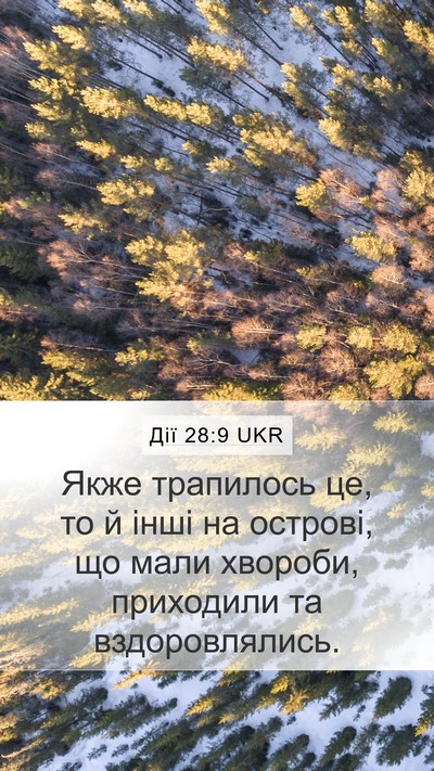 Дії 28:9 UKR Mobile Phone Wallpaper - Якже трапилось це, то й - Mobile Bible Verse Wallpaper