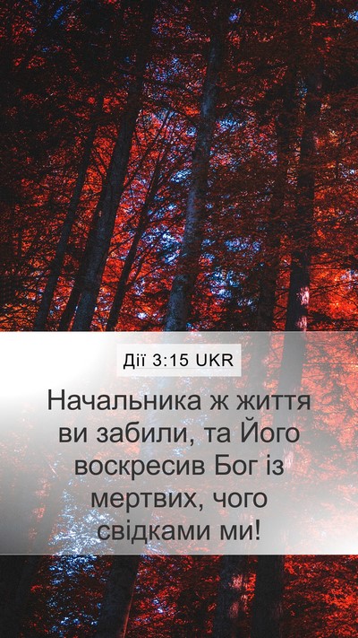 Дії 3:15 UKR Bible Verse Image