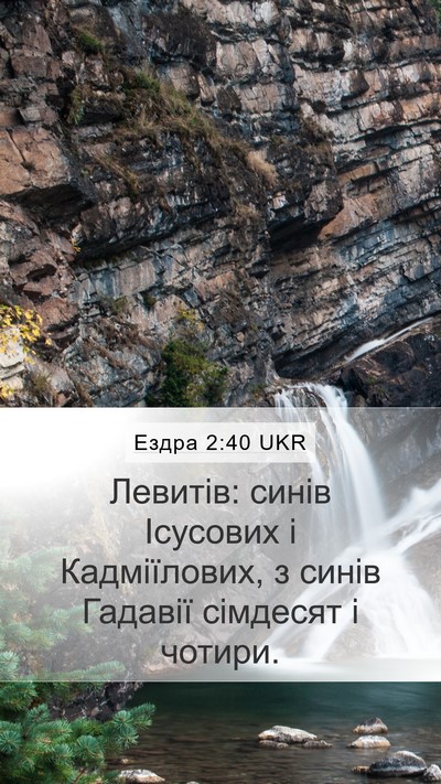 Ездра 2:40 UKR Bible Verse Image